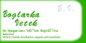 boglarka vetek business card